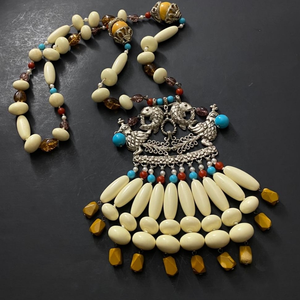 Massive Vintage Kenneth Lane KJL Pendant Necklace